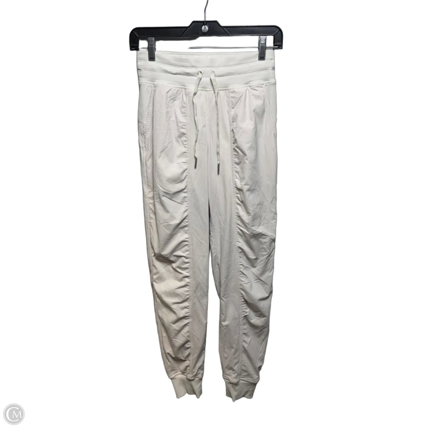 Athletic Pants By Lululemon In Cream, Size: 2