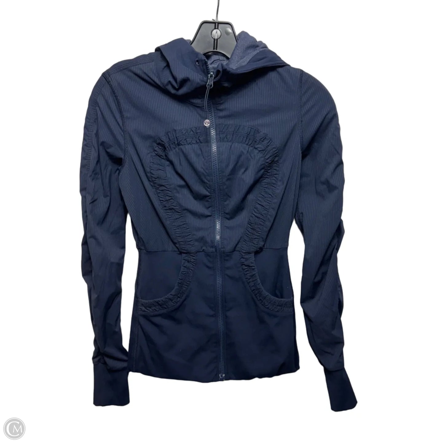 Athletic Jacket By Lululemon In Navy, Size: S ESTIMATED