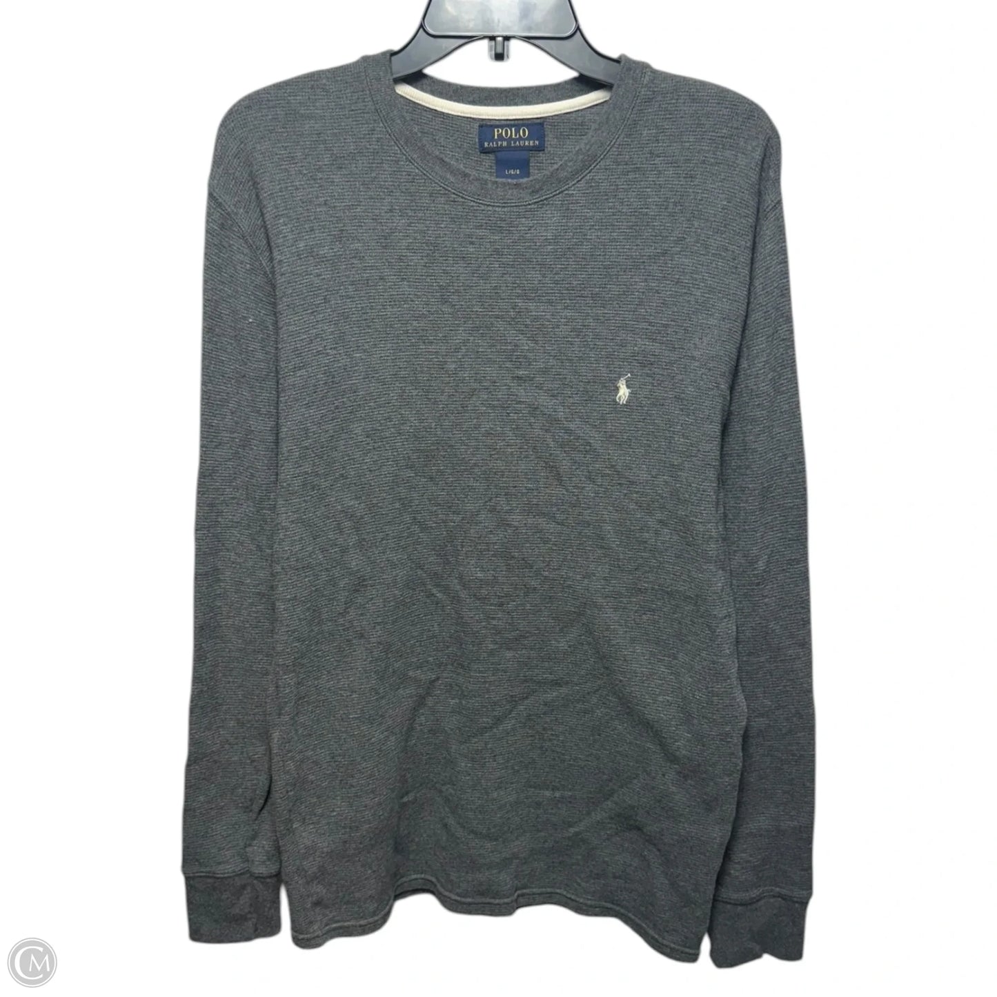Top Long Sleeve By Polo Ralph Lauren In Grey, Size: L
