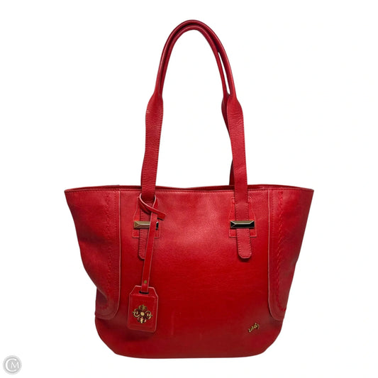 Leather Tote By Veley, Size: Large