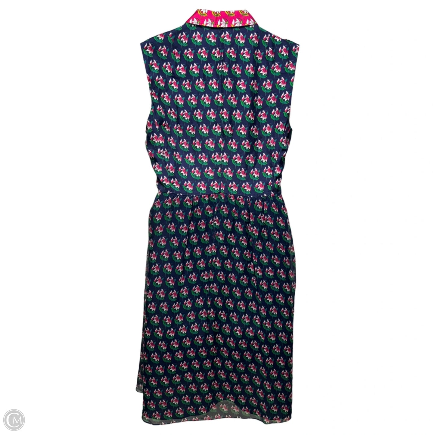 Nieves Silk Pleated Midi Shirt-Dress Designer By Diane Von Furstenberg In Floral Print, Size: M