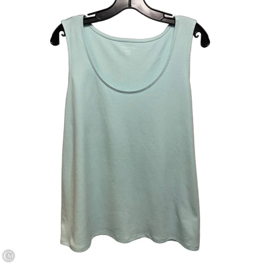 Organic Cotton Top Sleeveless By Eileen Fisher In Aqua, Size: M