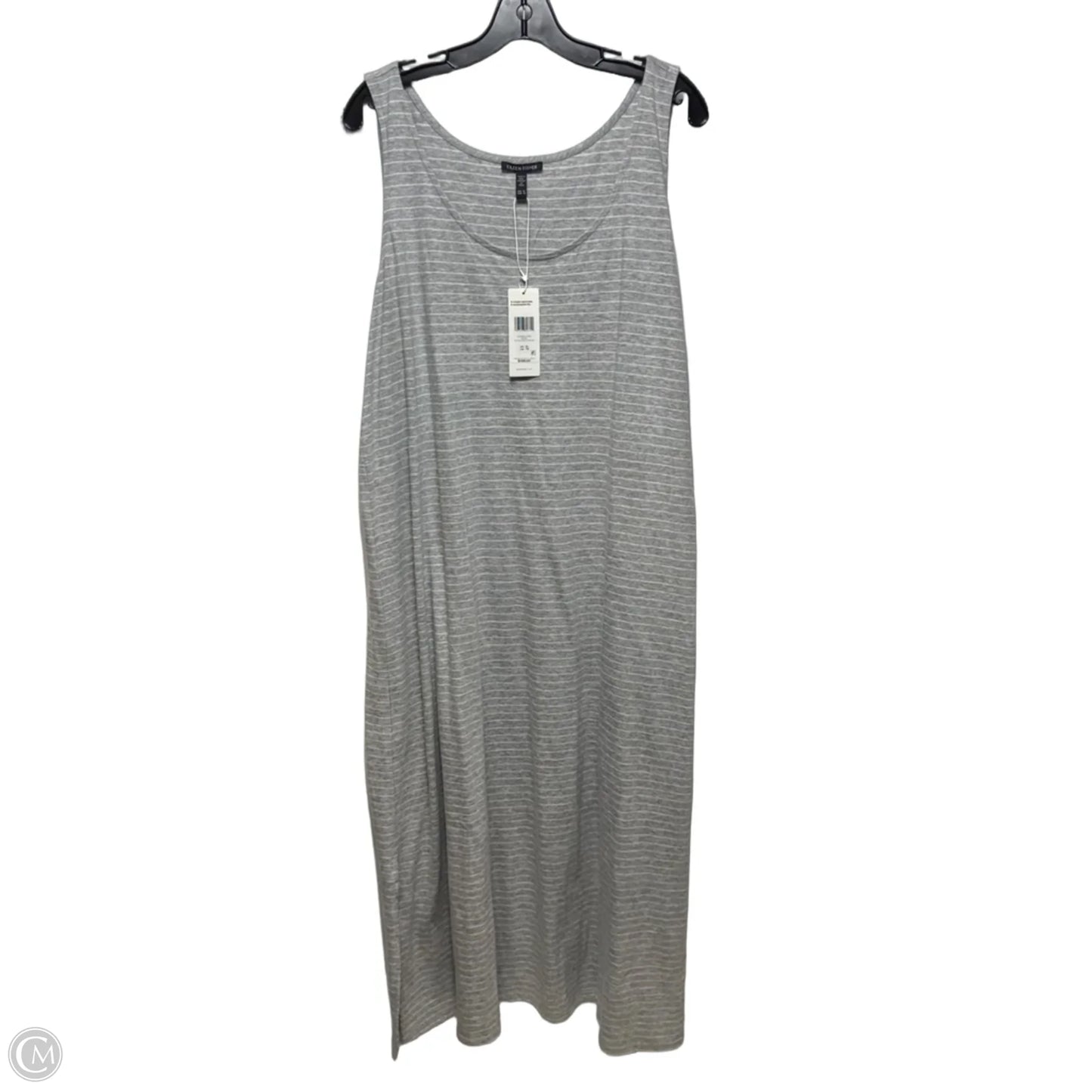 Organic Cotton Dress Casual Maxi By Eileen Fisher In Striped Pattern, Size: Xl