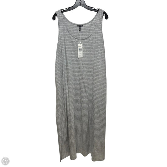 Organic Cotton Dress Casual Maxi By Eileen Fisher In Striped Pattern, Size: Xl