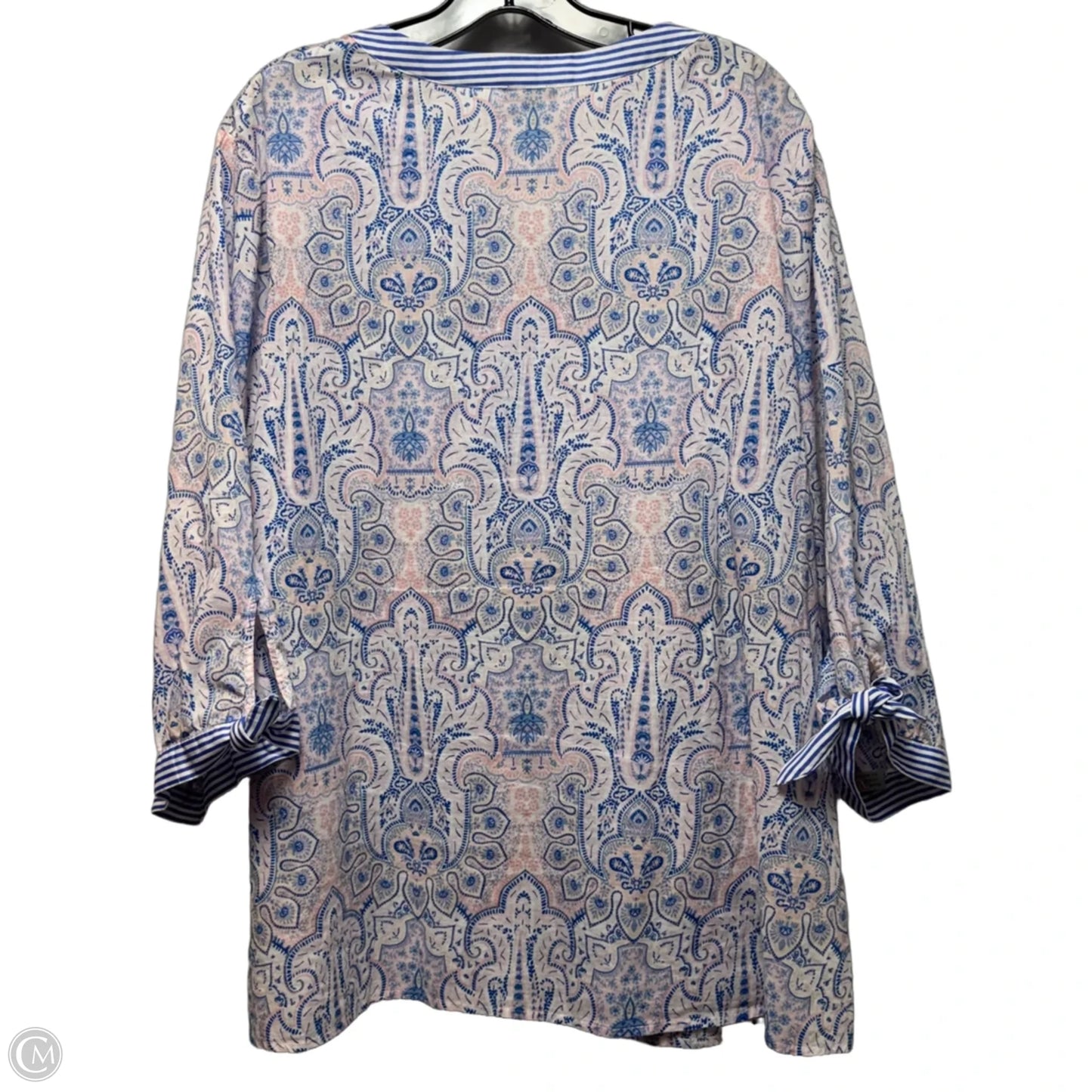 Top 3/4 Sleeve By Talbots In Paisley Print, Size: 3x