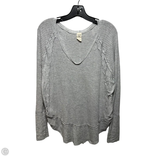 Top Long Sleeve By We The Free In Grey, Size: M