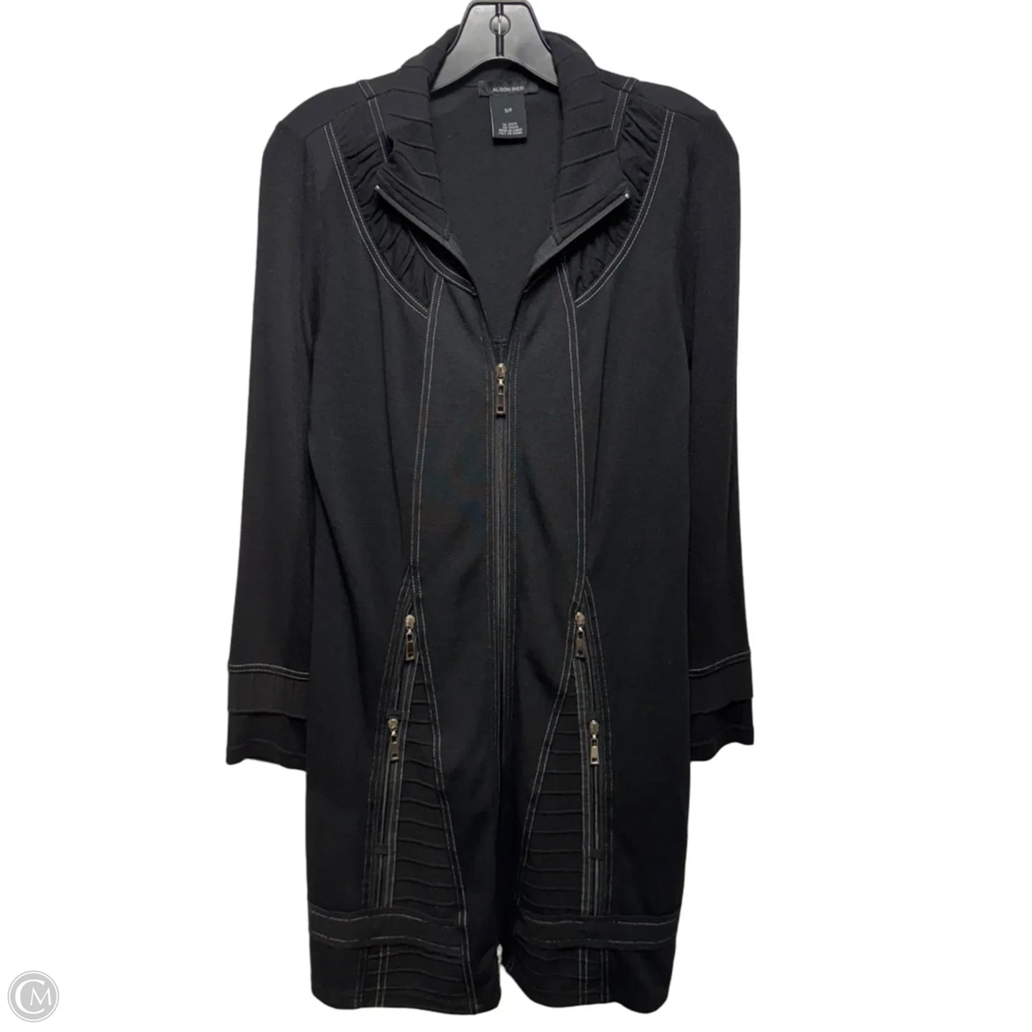 Jacket/Dress Casual Midi By Alison Sheri In Black, Size: S