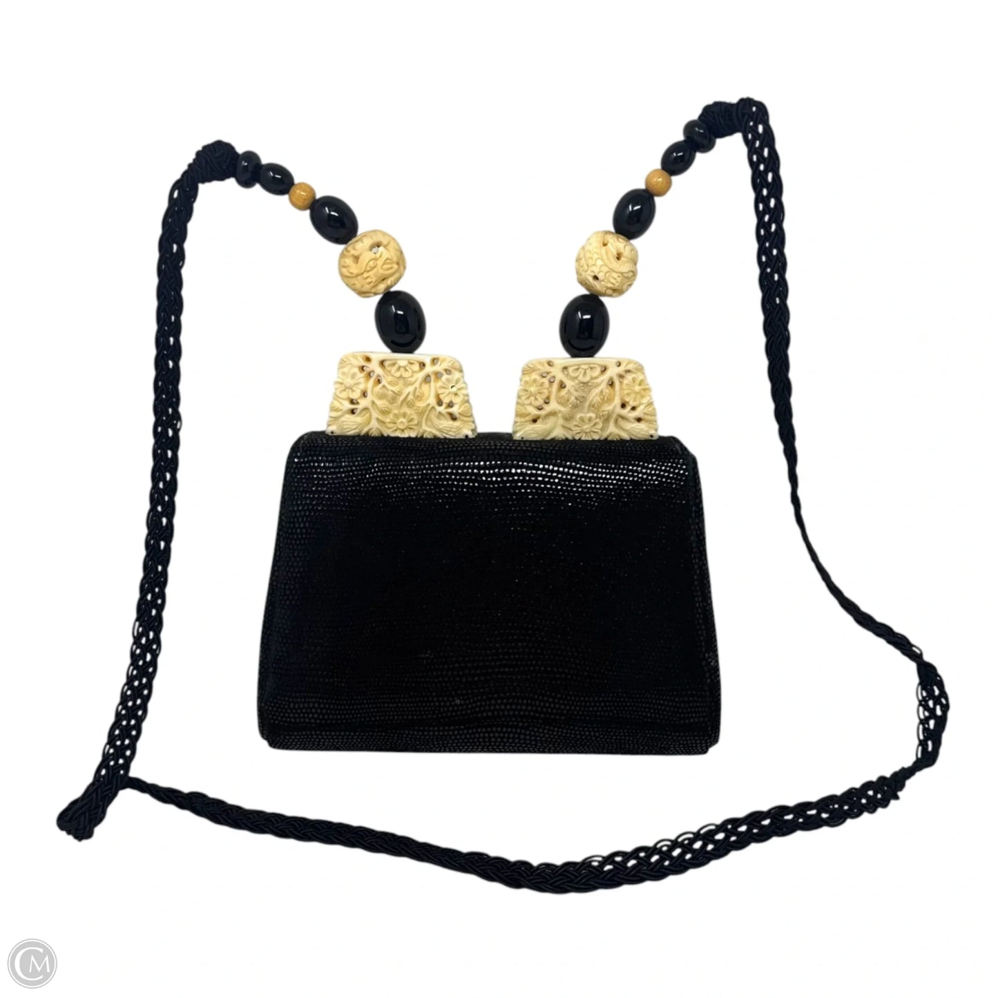 Vintage Carved Bead Handbag By Rafael Sanchez, Size: Small