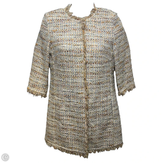 Tweed Long Blazer By Nvsco In Multi-colored, Size: 10