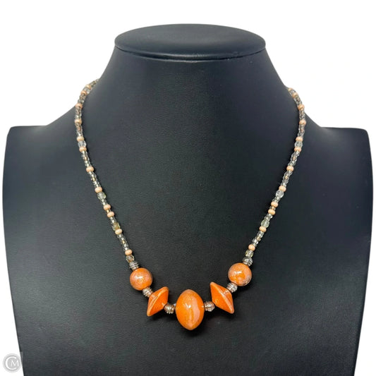 Glass Bead Statement Necklace By Murina Antica