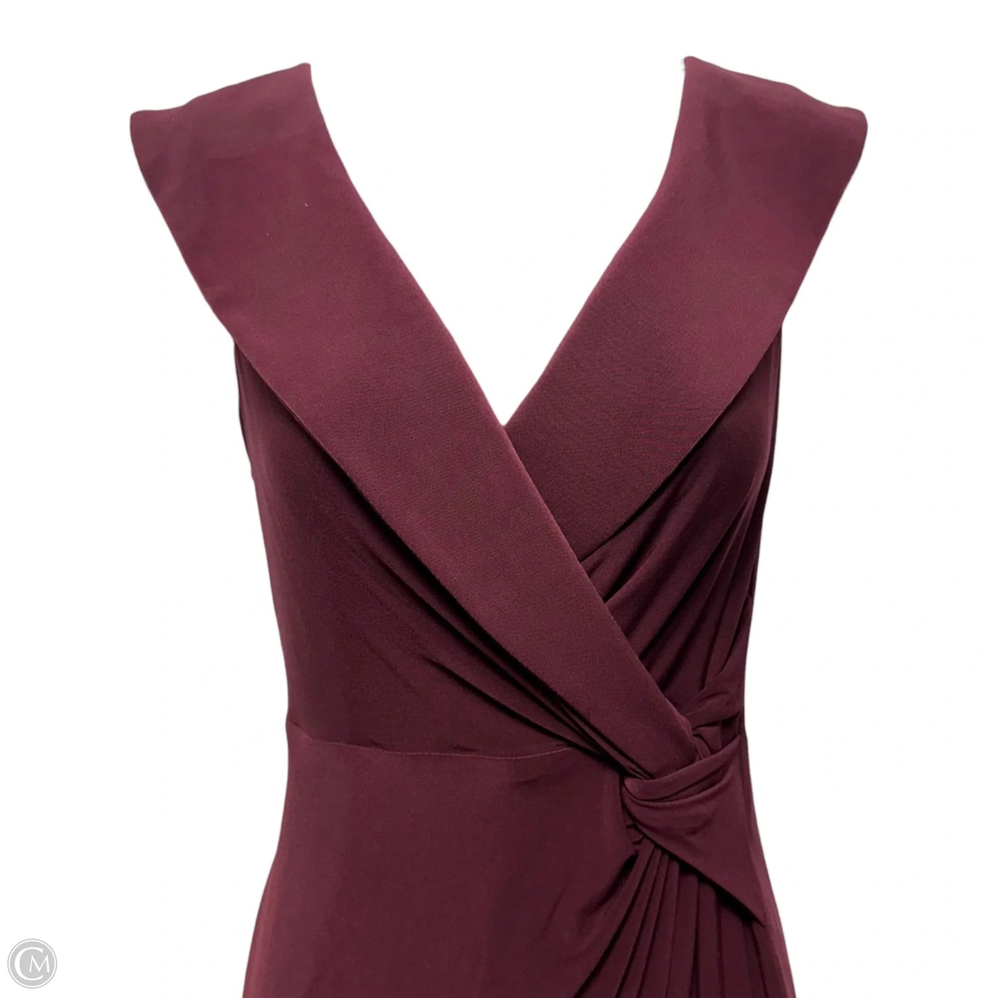 Leonidas Dress Party Long By Lauren By Ralph Lauren In Maroon, Size: 2