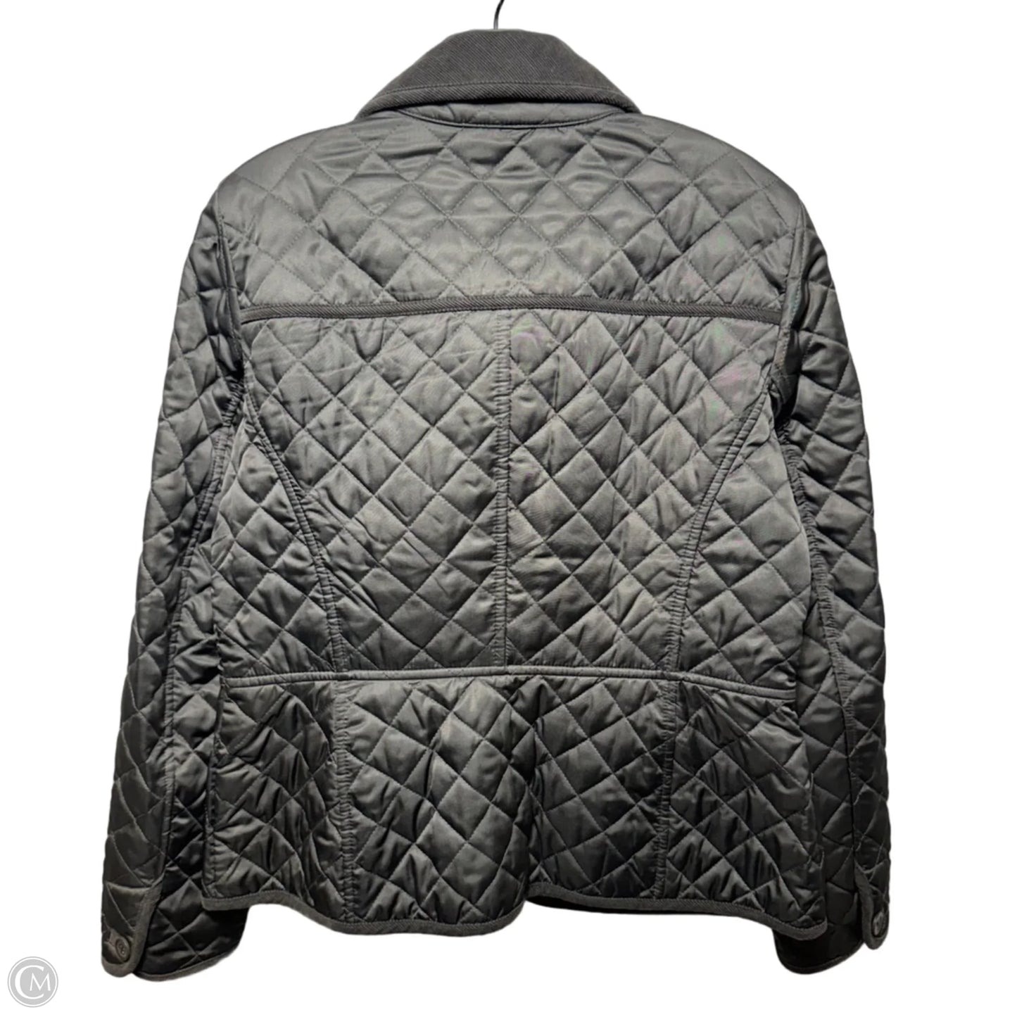 Corduroy Trim Jacket Puffer & Quilted By Boden In Grey, Size: 10