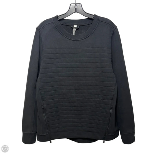 Athletic Sweatshirt By Lululemon In Black, Size: 12
