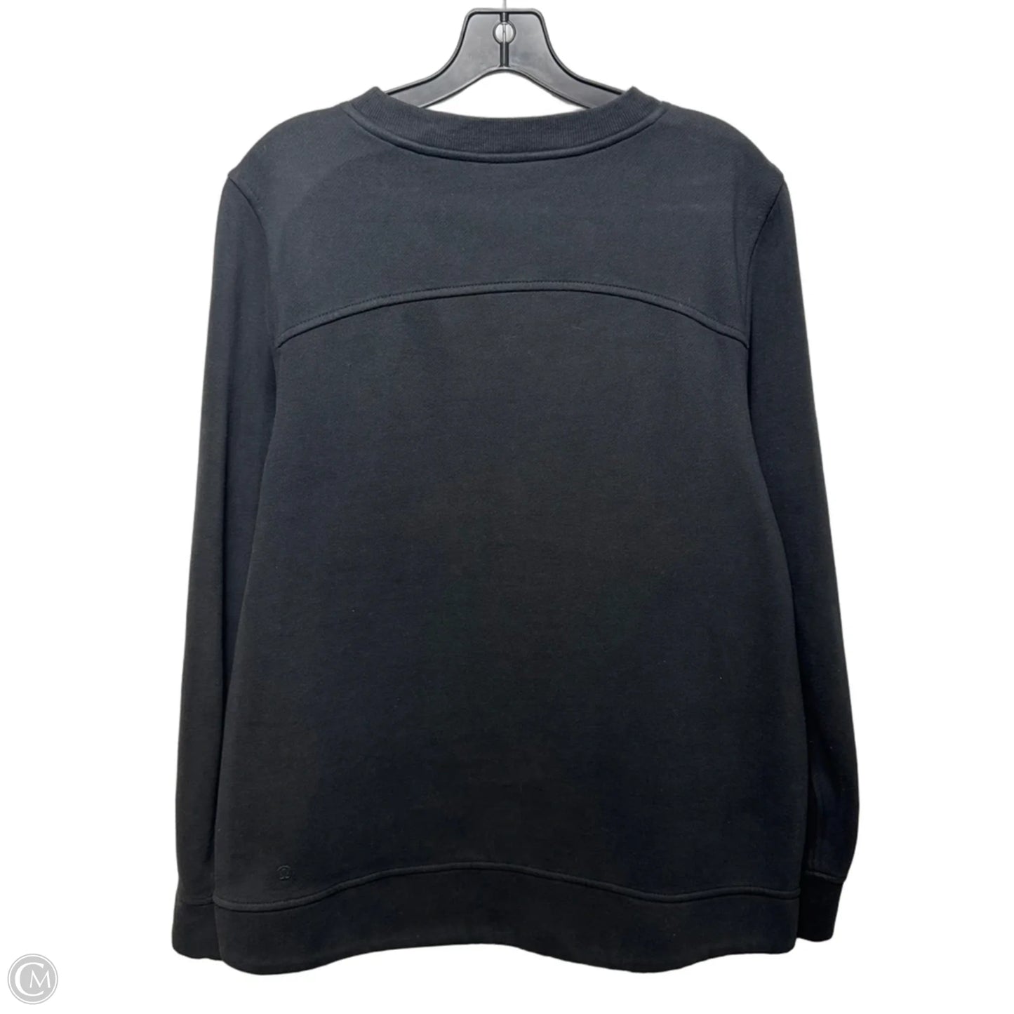 Athletic Sweatshirt By Lululemon In Black, Size: 12