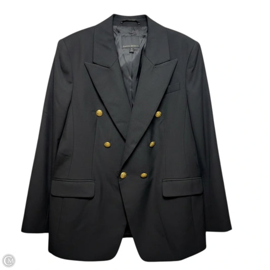 Double Breasted Blazer By Banana Republic In Black, Size: 14