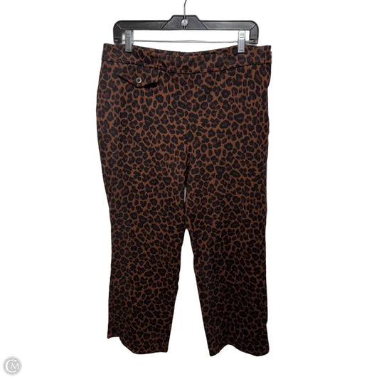Pants Cropped By Maeve In Animal Print, Size: 16