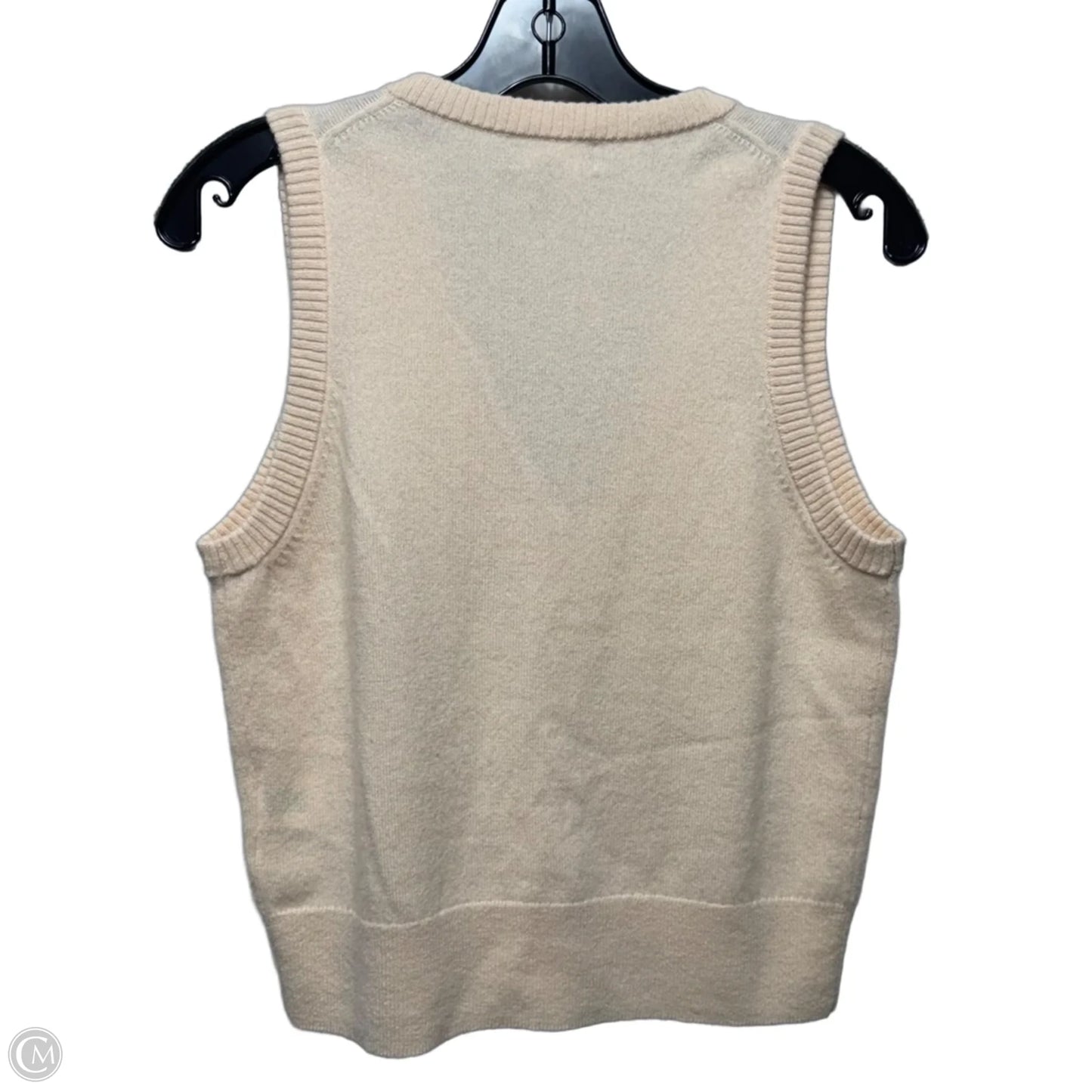 Cashmere Vest Sweater By J. Crew In Cream, Size: S