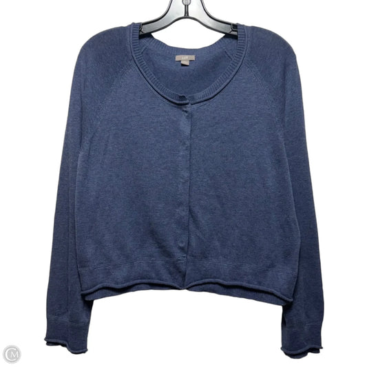 Sweater Cardigan By J. Jill In Blue, Size: L