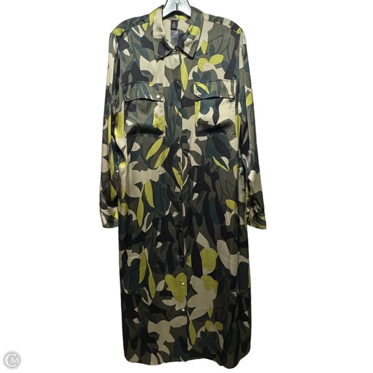 Dress Casual Midi By Chicos In Green, Size: 12