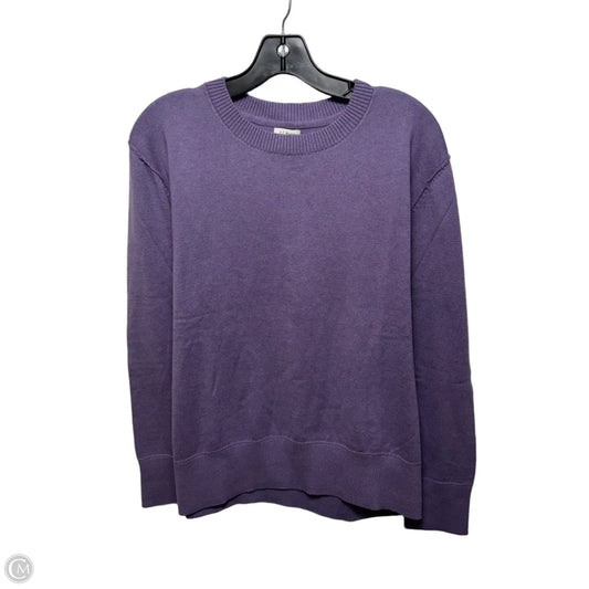 Cotton-Cashmere Sweater By L.l. Bean In Purple, Size: L
