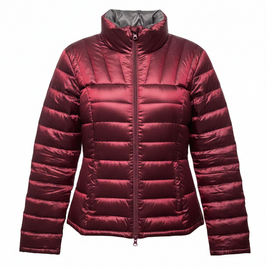 Jacket Puffer & Quilted By Bernardo In Maroon, Size: M