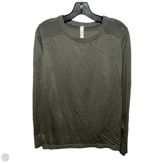 Top Long Sleeve By Lululemon In Green, Size: 8