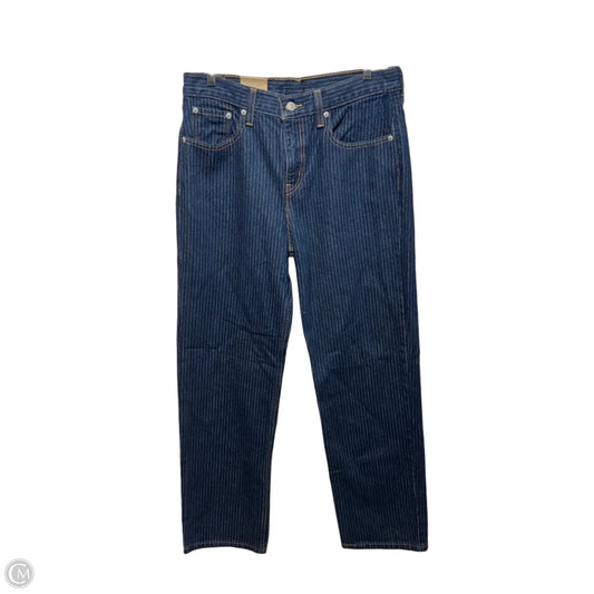 Mid Rise Jeans Straight Leg By Levis In Blue Denim, Size: 6/ 28x30