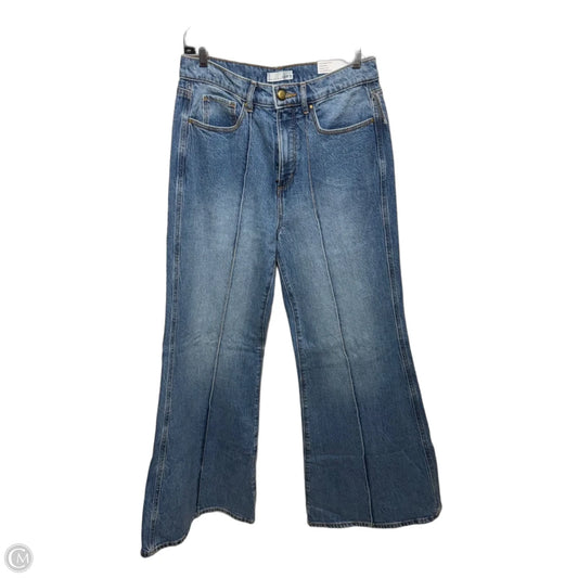 High Rise Jeans Super Flared By Loft In Blue Denim, Size: 6/28