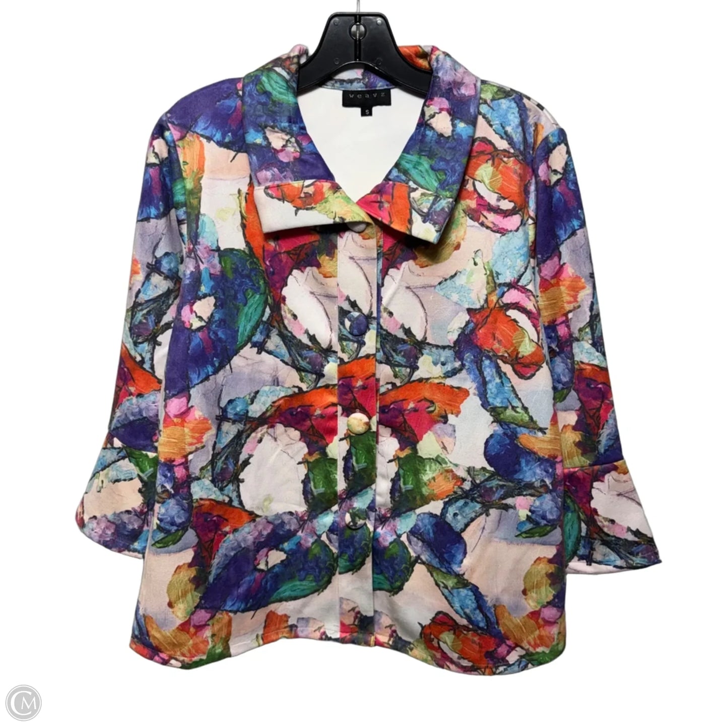 Blazer By weavz In Floral Print, Size: S