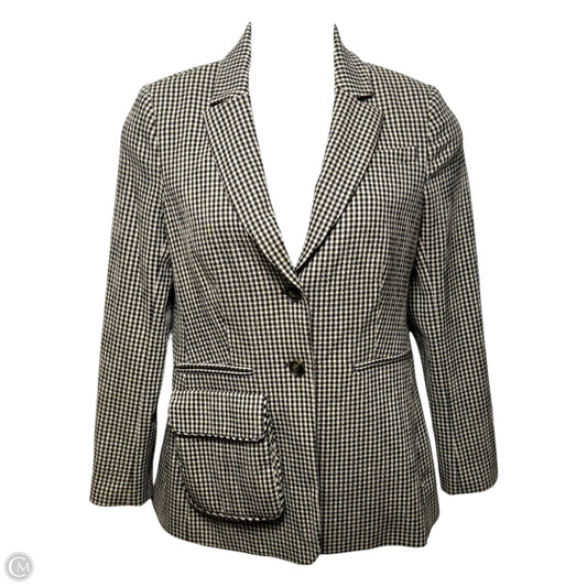 Blazer By Pearl In Checkered Pattern, Size: 8