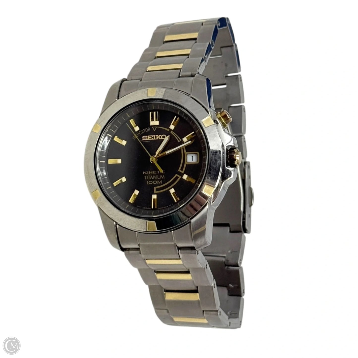 Kinetic 5M62 Titanium Dress Watch By Seiko, Size: Large