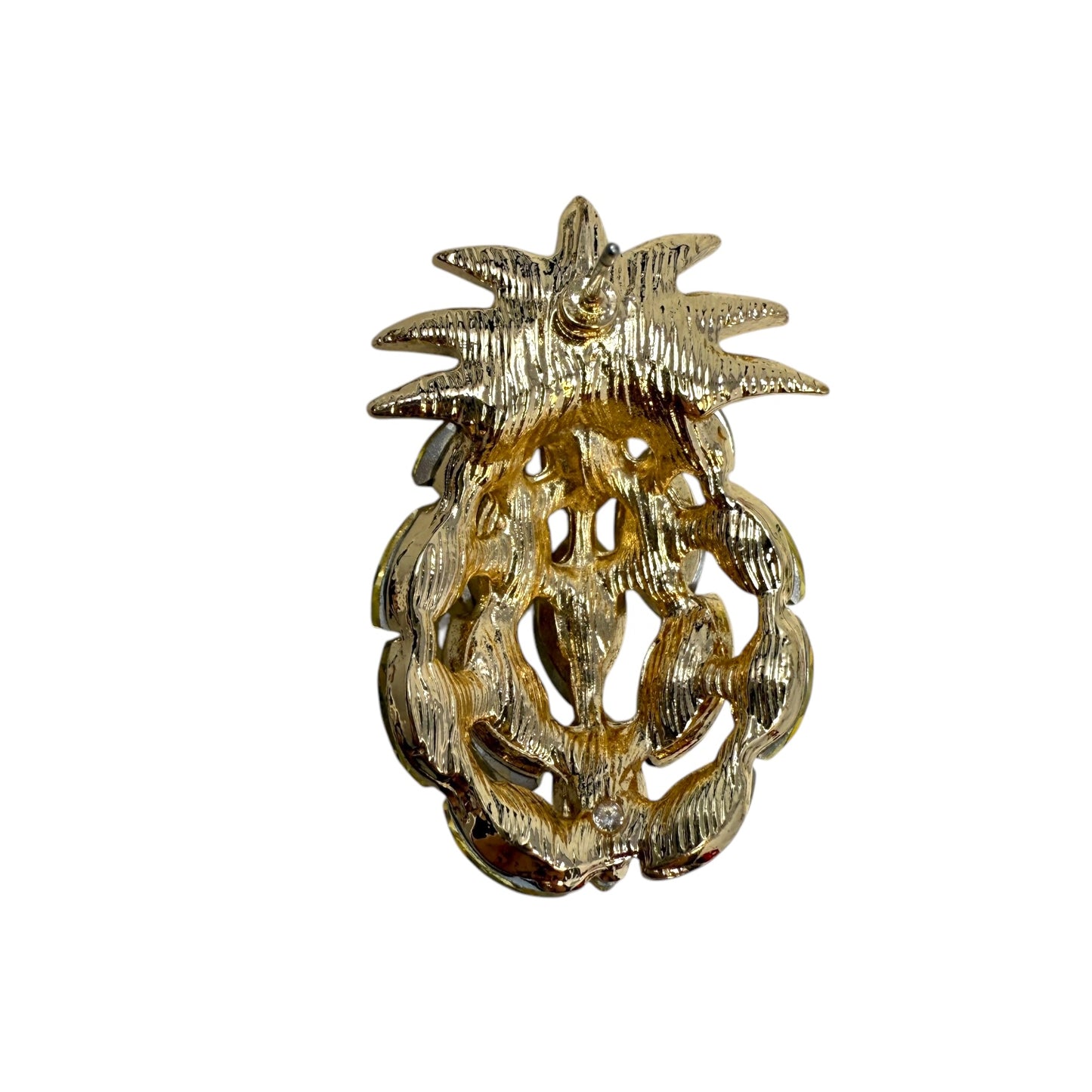 Rhinestone Pineapple Stud Earrings By Crystal Vibez