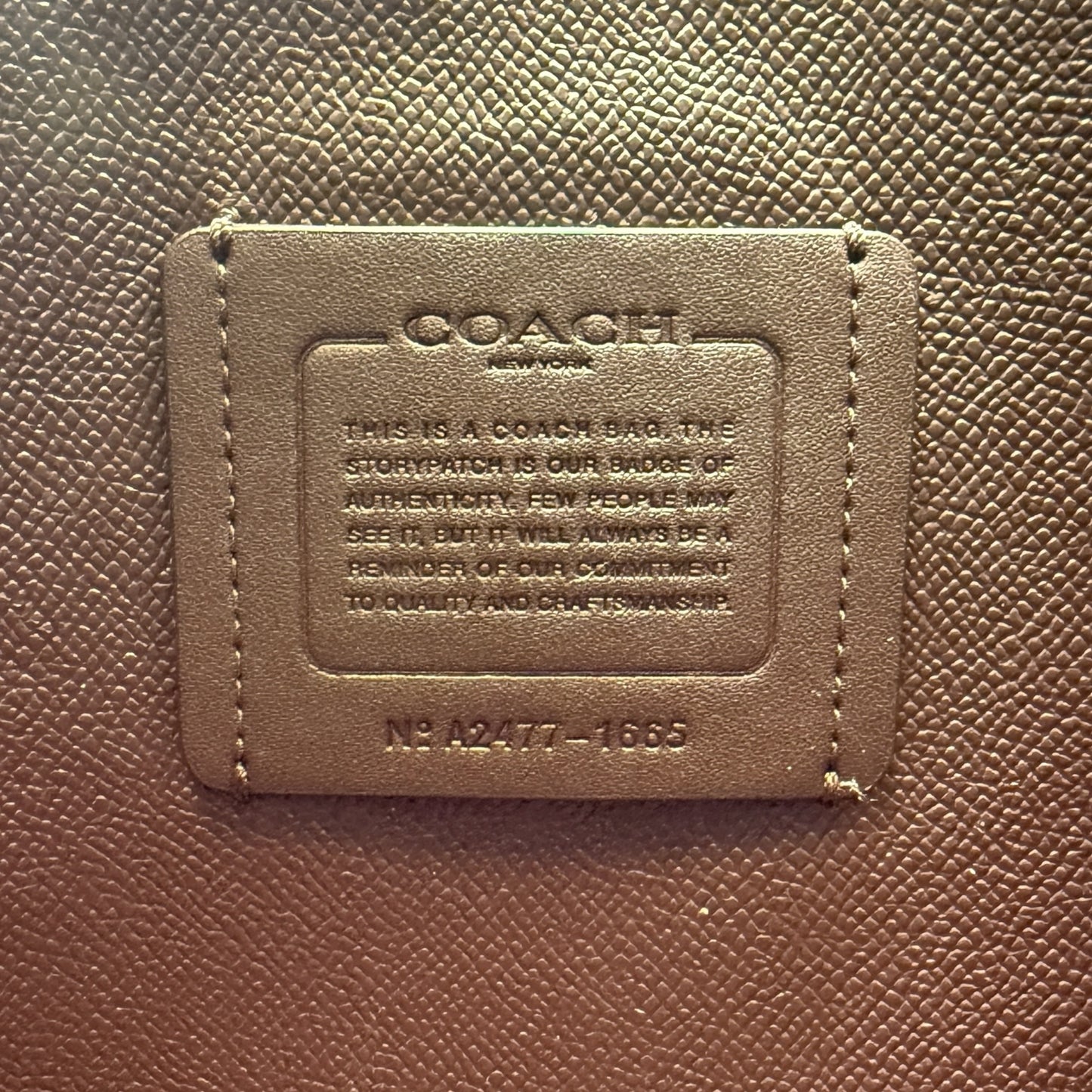 Mollie Tote Designer By Coach, Size: Medium