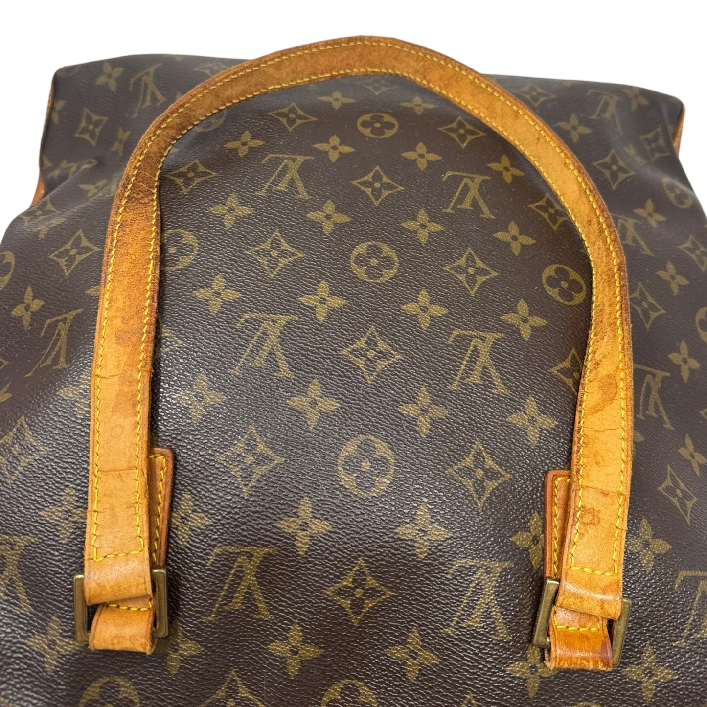 2002 Monogram Canvas Cabas Mezzo Tote Luxury Designer By Louis Vuitton, Size: Large