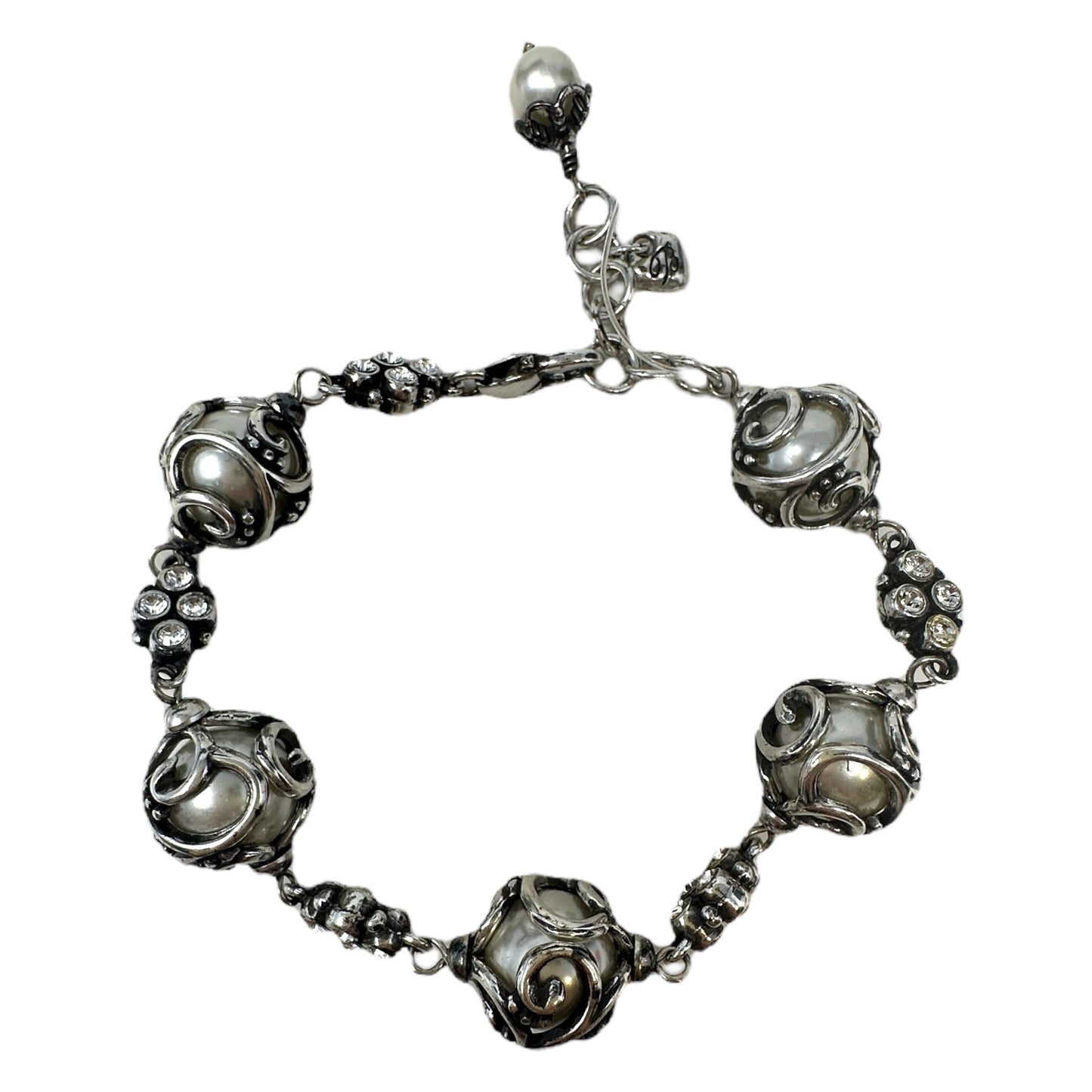 Pearl Love Crystal Accent Bracelet By Brighton, Size: 0