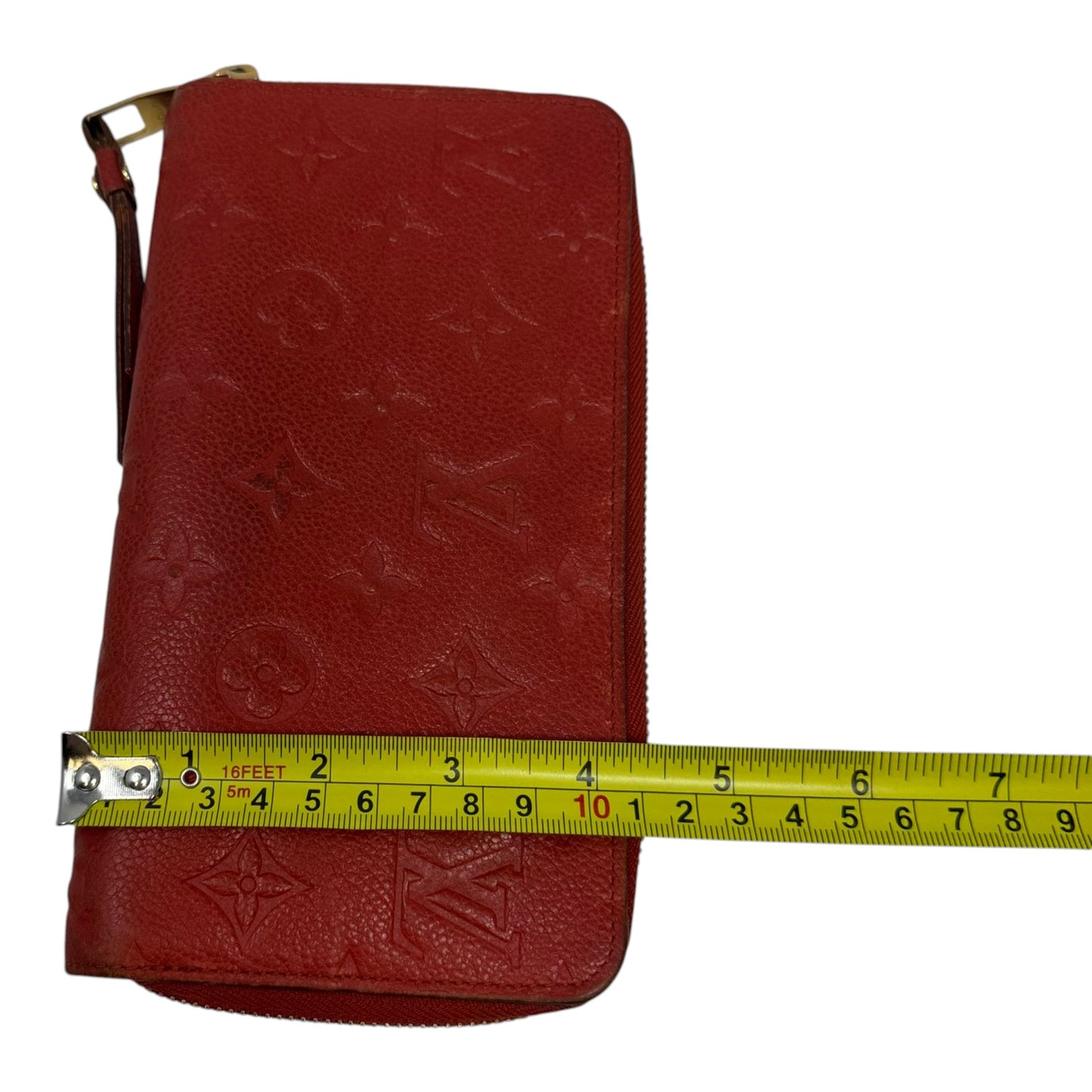 AS IS Monogram Empreinte Zippy Wallet Luxury Designer By Louis Vuitton, Size: Large