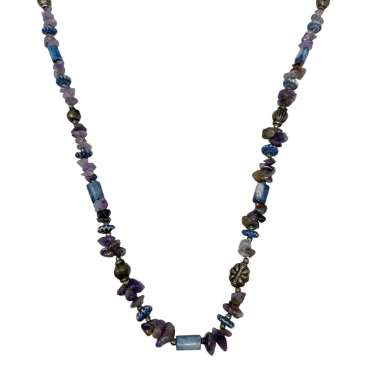 Multi-Stone Beaded Long Necklace