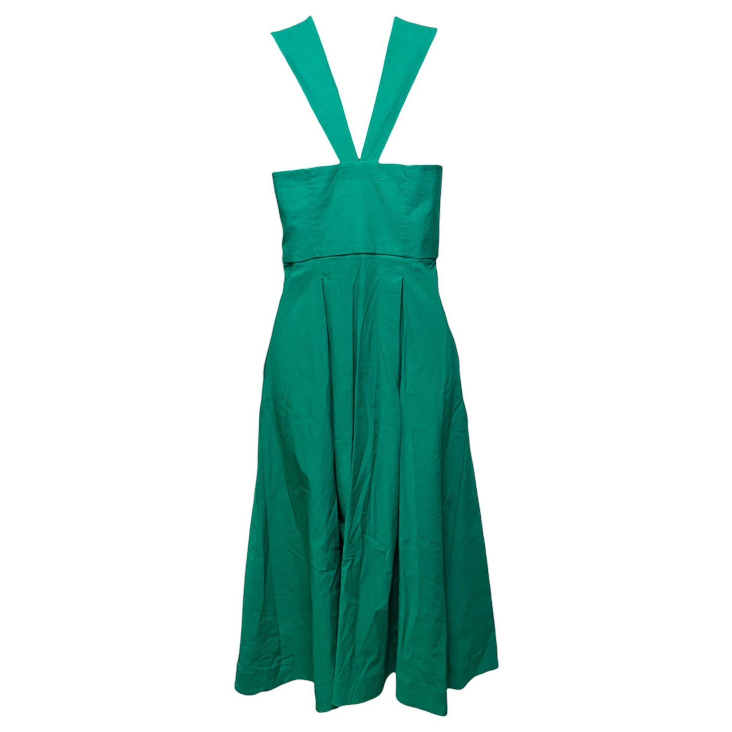 Square Neck Button Down Dress By Maeve In Green, Size: 2