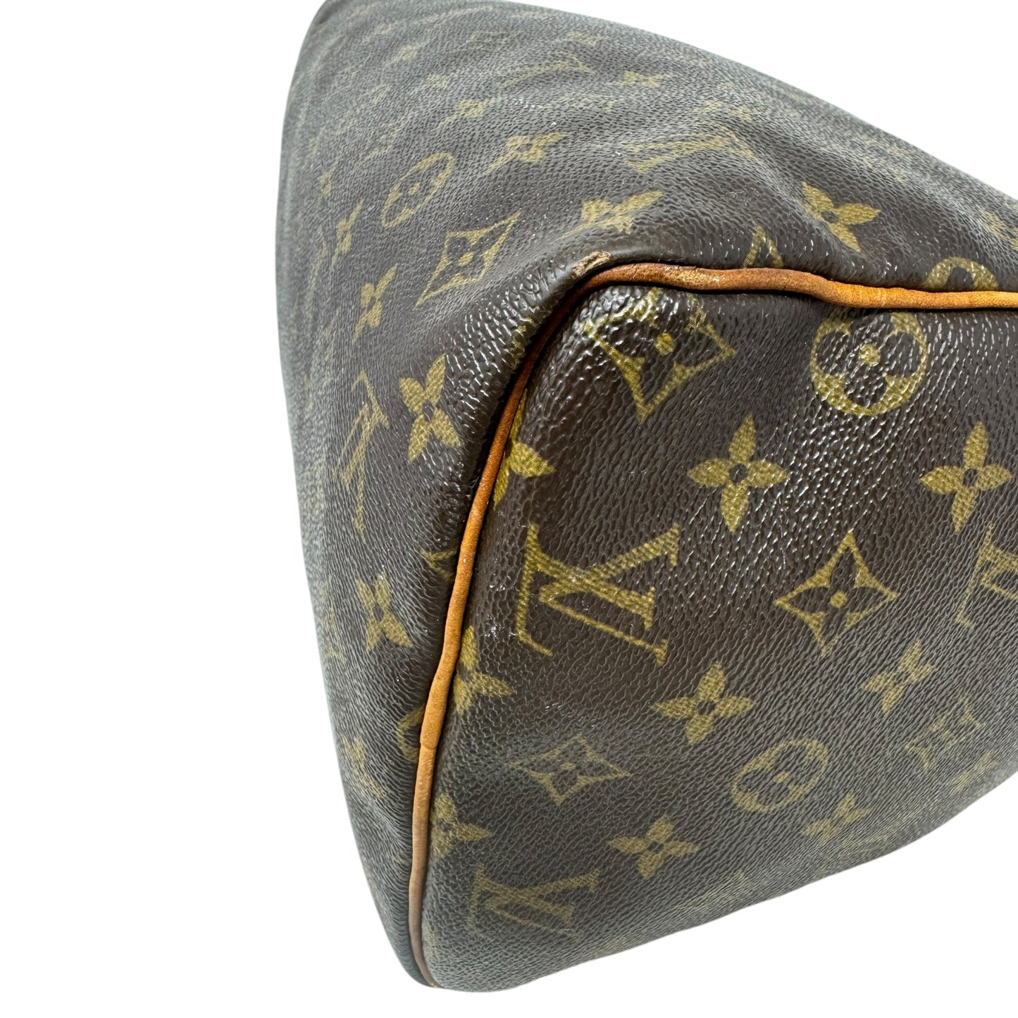 Speedy 30 Monogram Canvas Satchel Luxury Designer By Louis Vuitton, Size: Medium