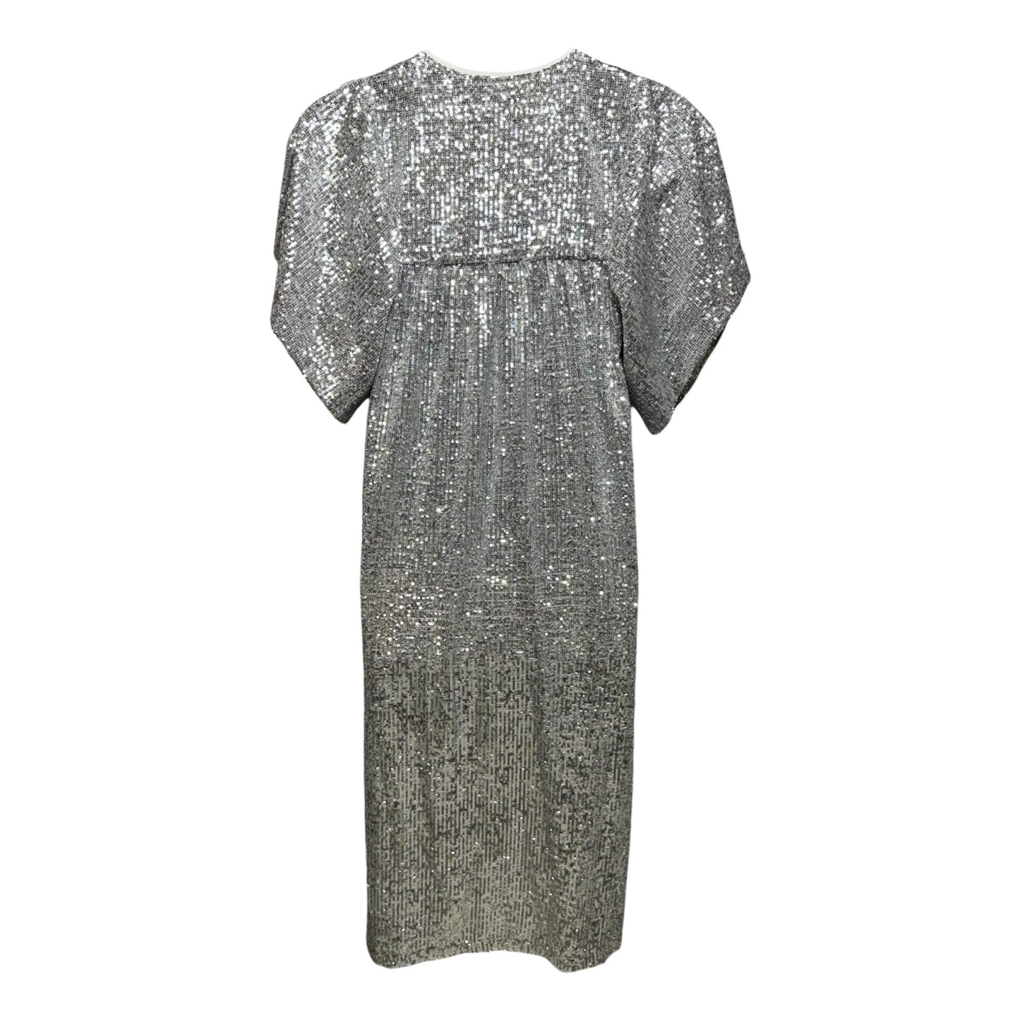 AS IS Marion Sequin Long Dress By Emerson Frye In Silver, Size: M
