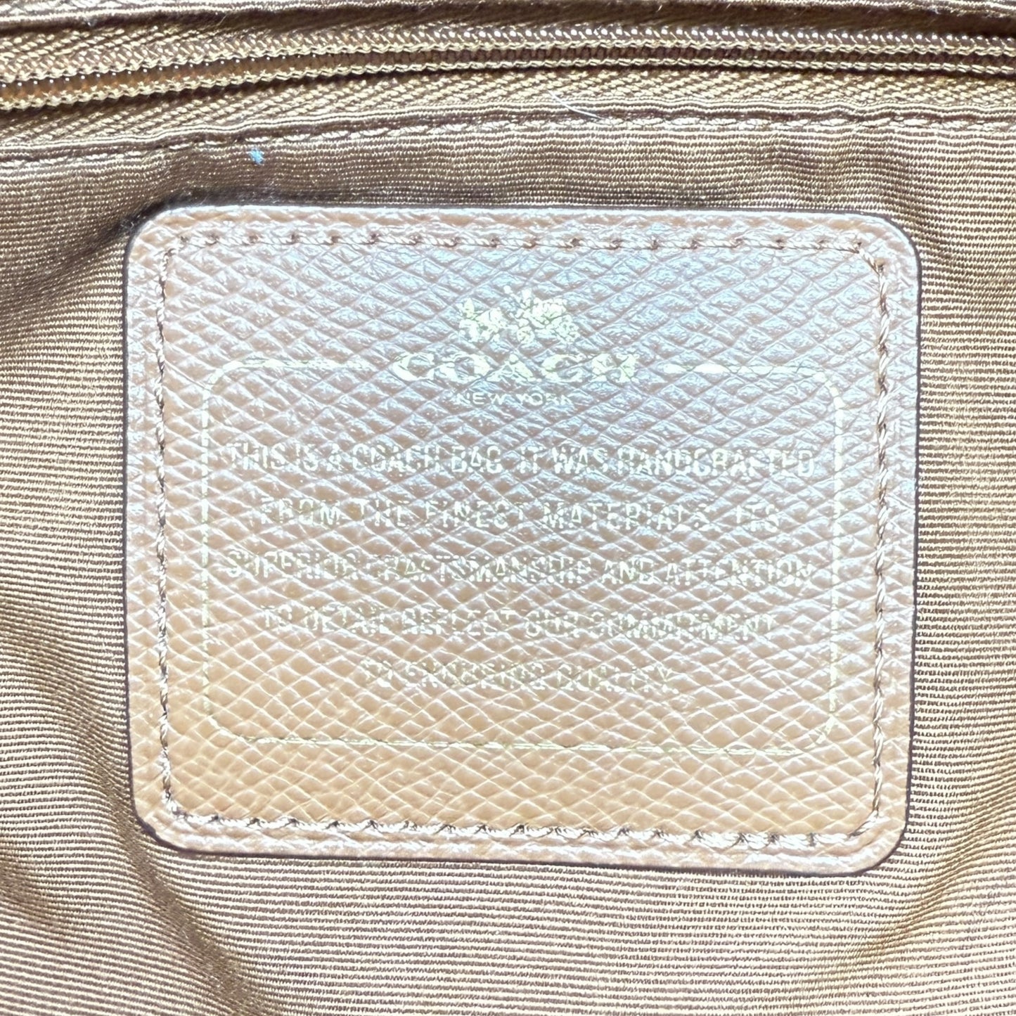 City Zip Tote Designer By Coach, Size: Medium