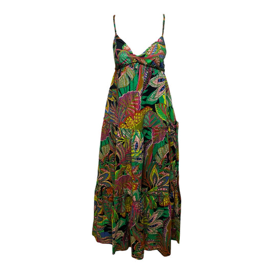 Sleeveless Tiered Maxi Dress By Gianni Bini In Multi-colored, Size: XS