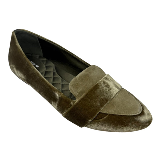 Blackbird Velvet Loafer Shoes Flats By Birdies In Green, Size: 9