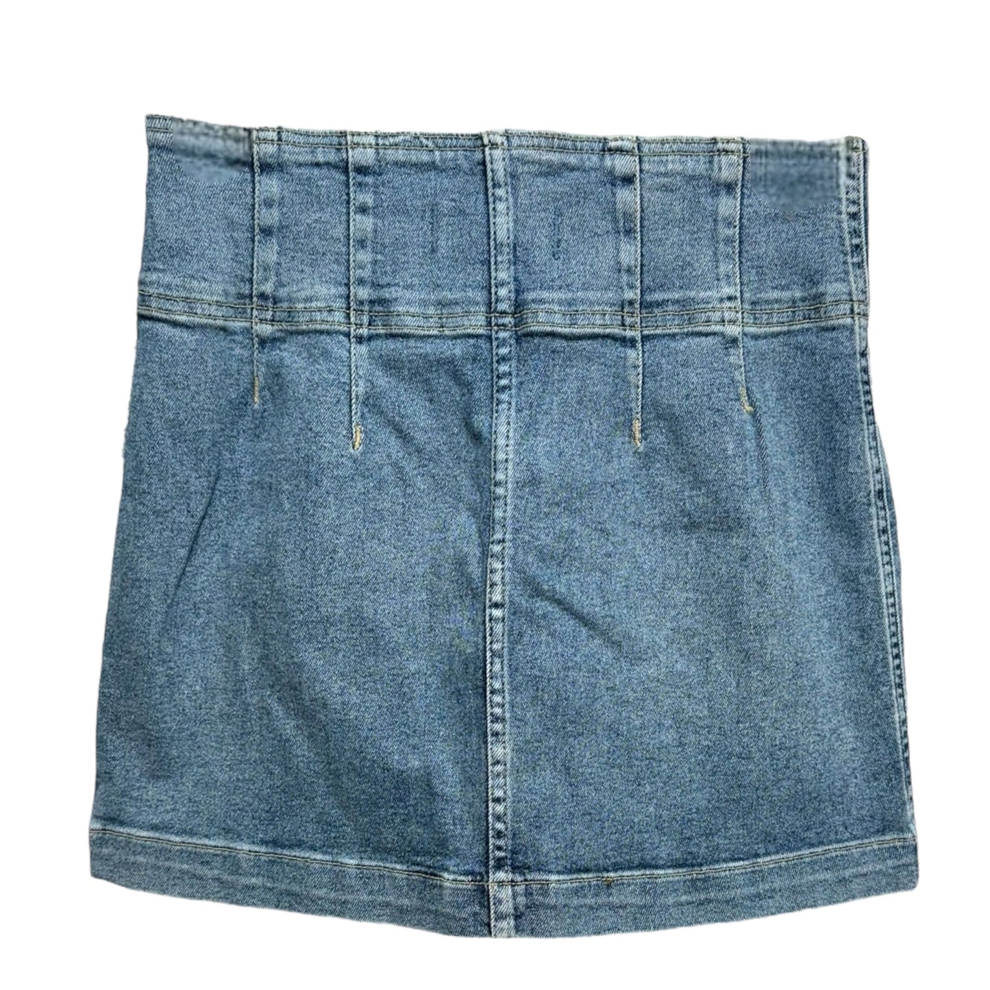 Virgo Mini Skirt By We The Free In Blue Denim, Size: 4