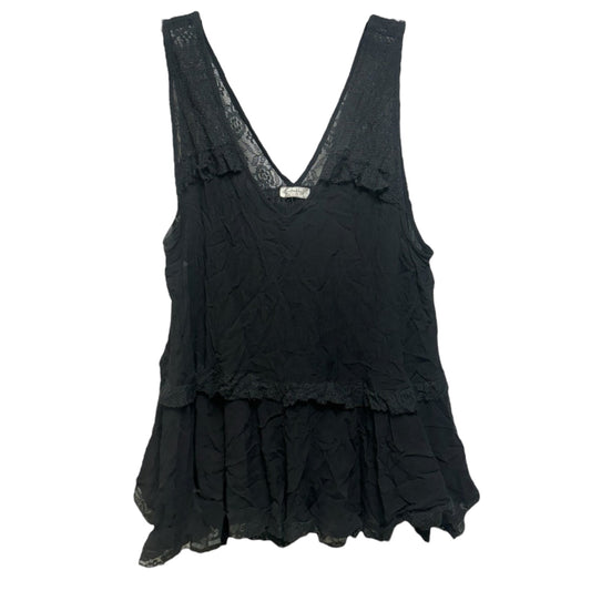 Lace Trapeze Cami By Free People In Black, Size: S