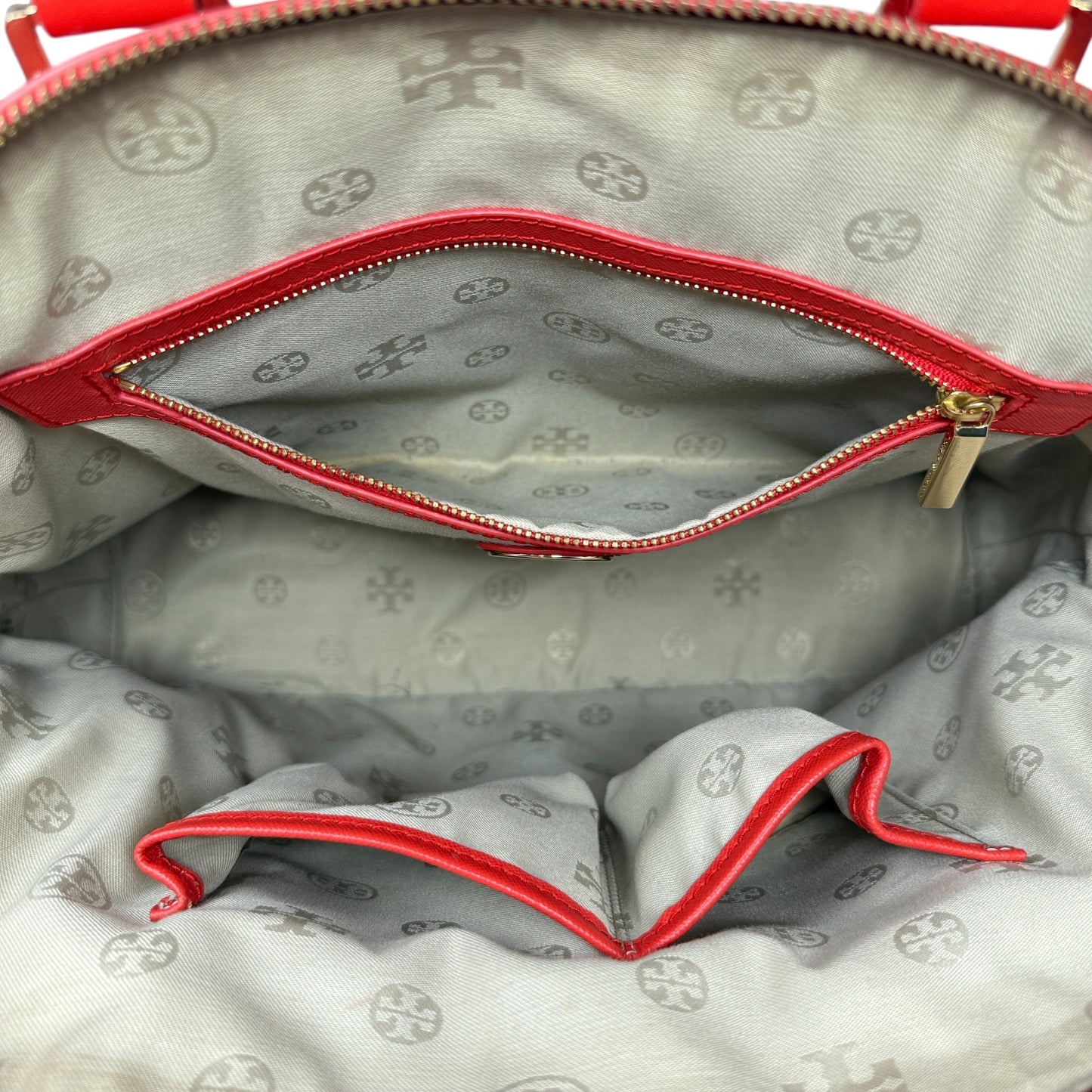 Robinson Dome Satchel Designer By Tory Burch, Size: Medium