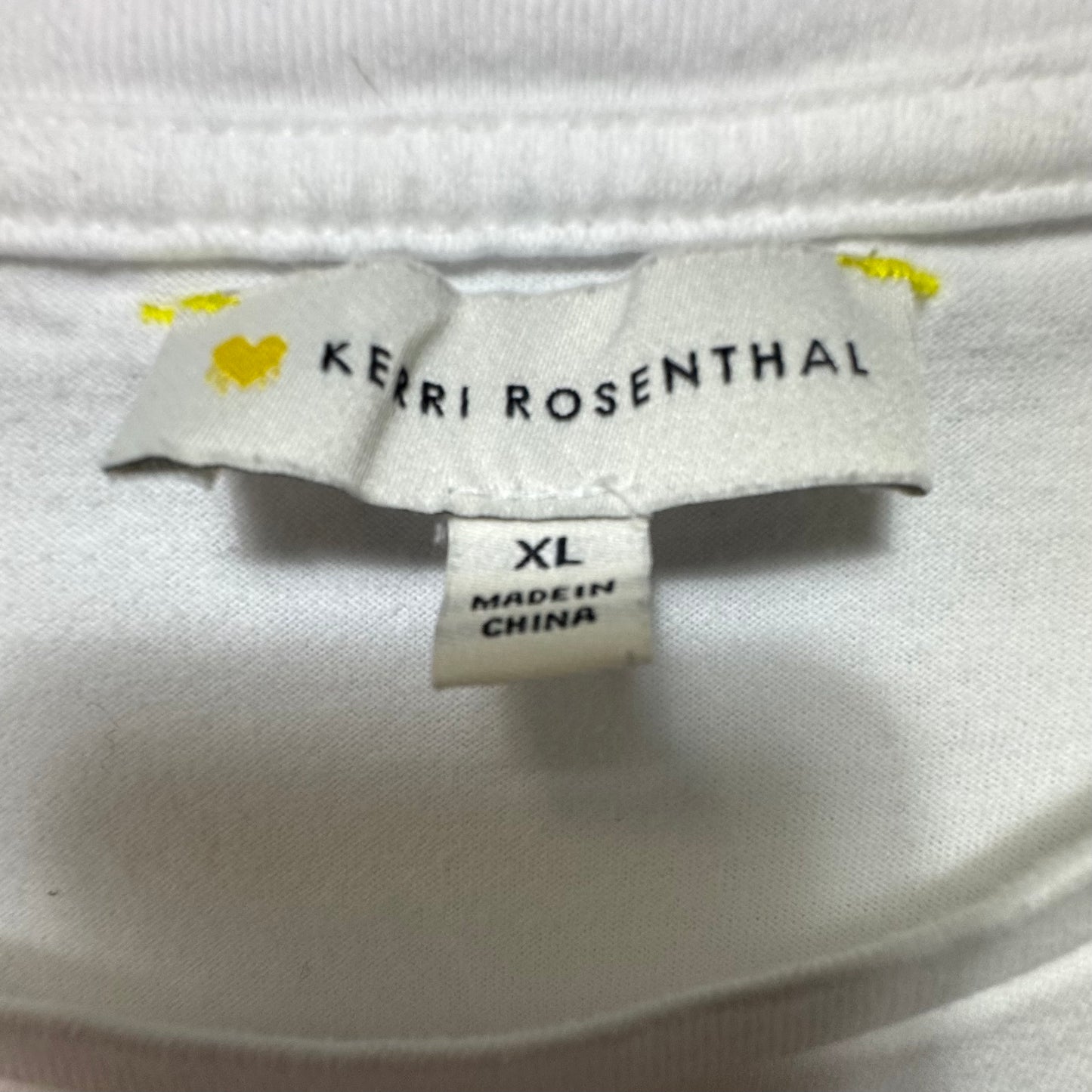 Imperfect Heart Tee By Kerri Rosenthal In Black & White, Size: Xl