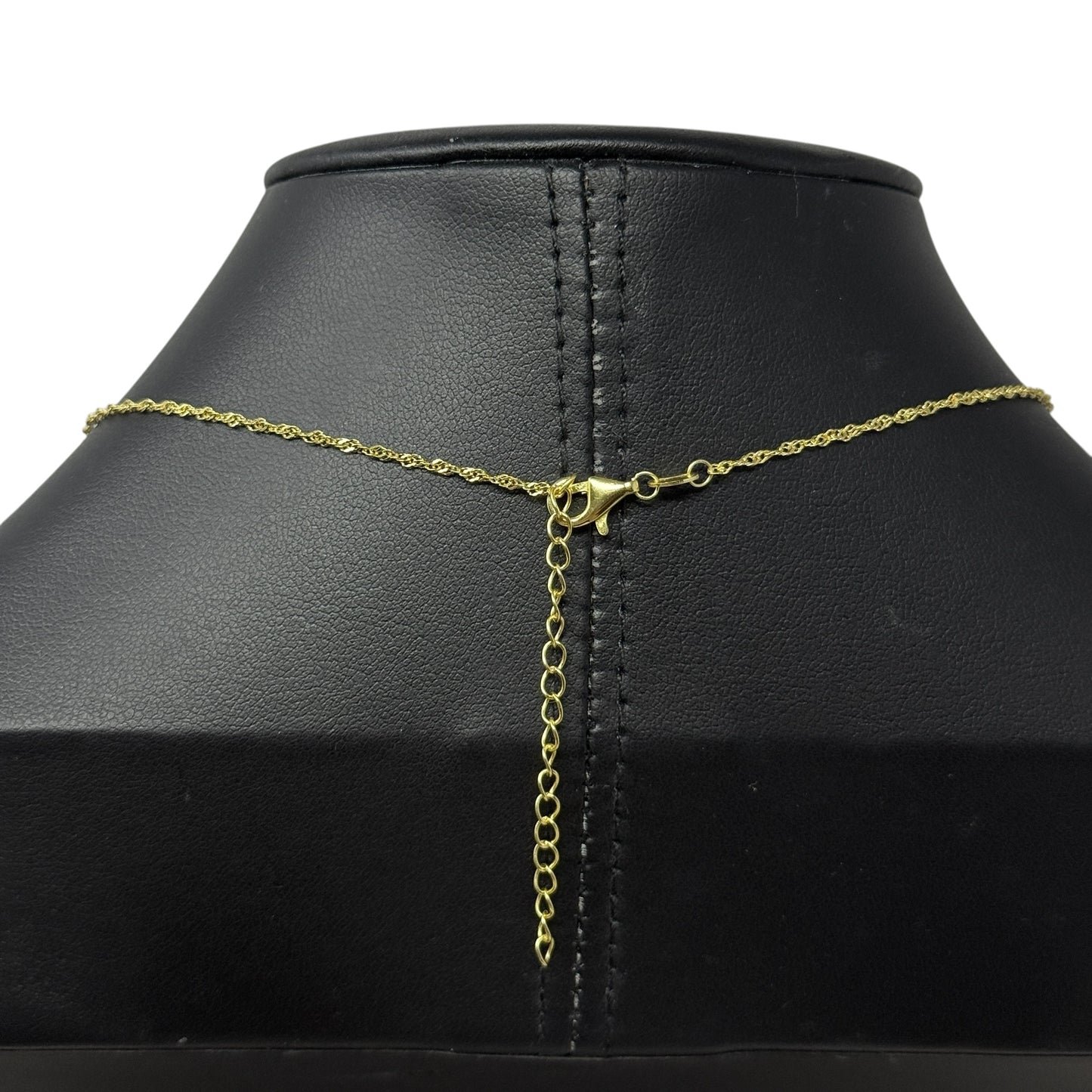 Gold Over Sterling Silver CZ Pendant Necklace