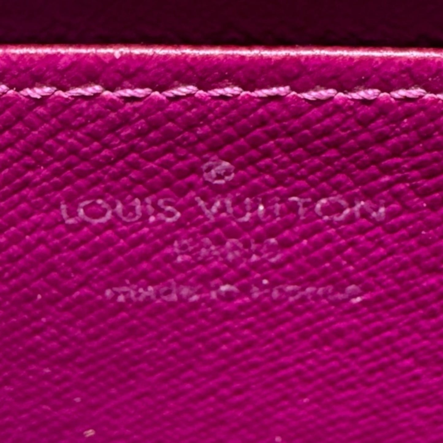 Astrid Wallet Luxury Designer By Louis Vuitton, In Cassis Epi Leather Size: Large