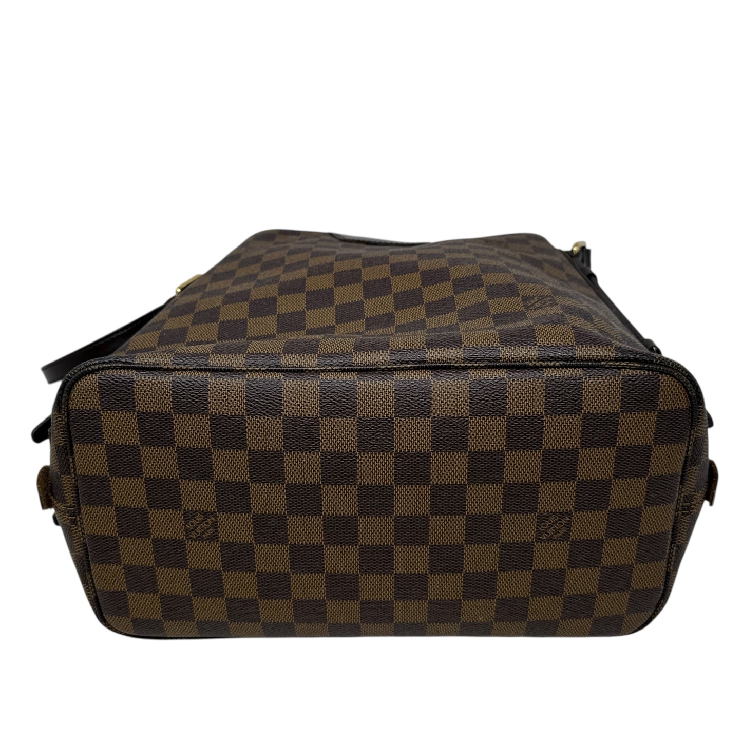 Cabas Rivington Tote In Damier Ebene Canvas Luxury Designer By Louis Vuitton, Size: Large